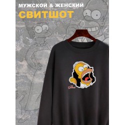 Свитшот Гомер Симпсон мем Симпсоны The Simpsons черная с принтом
