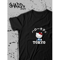 Футболка Hello Kitty Аниме Куроми оверсайз дрейн майка с принтом