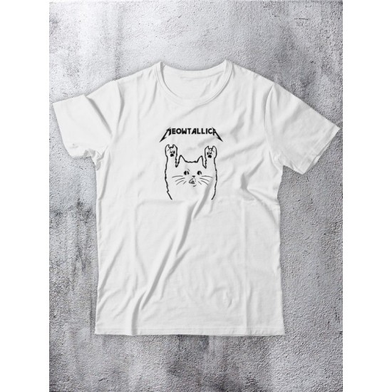 Футболка с принтом Meowtallica