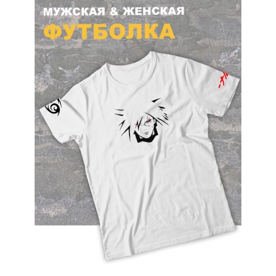Футболка оверсайз с принтом аниме Мадара Учиха манга.