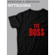 Футболки для двоих со смешными надписями "I'm Boss & Yes Boss"