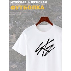 Футболка Skz Straykids Stray Kids логотип стрэй кидс с принтом