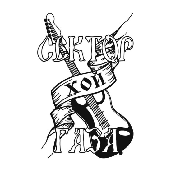 Футболка Сектор Газа Хой punks not dead с принтом