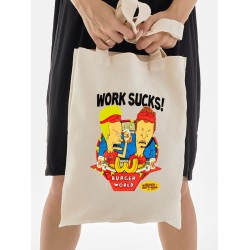 Шоппер Бивис и Баттхед Beavis and Butthead бежевый сумка