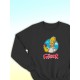 Парные свитшоты Гомер Симпсон Симсон father черный мужской с принтом Симпсоны Homer Simpson Simpsons Симсоны папа батя для влюбленных пар парня и девушки, двоих подруг, мемная парная одежда оверсайз