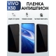 Защитная гидрогелевая пленка для смартфона Vivo X50. Полиуретановая плёнка антишпион на мобильный телефон Виво Х50, для защиты экрана.