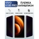 Защитная гидрогелевая пленка для смартфона Vivo X100 pro. Полиуретановая плёнка антишпион на мобильный телефон Виво Х100 про, для защиты экрана.