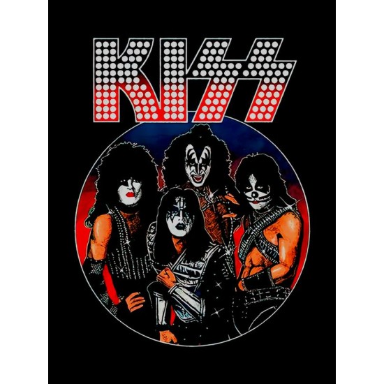 Футболка Kiss рок группа Кисс участники лого logo y2k с принтом