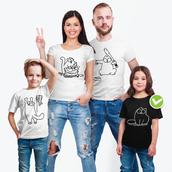 Семейные футболки с классным принтом