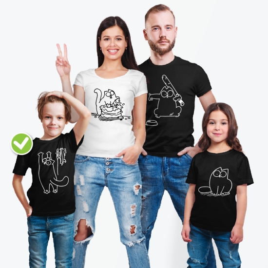 Семейные футболки с классным принтом
