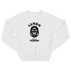 Свитшот для бойцов ММА и UFC с принтом Strong body / Мужская толстовка без капюшона для повседневной носки и для тренировок