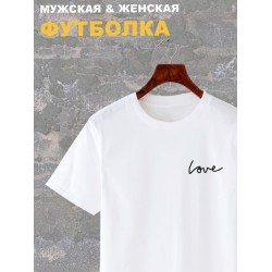 Футболка Love любовь y2k aesthetic оверсайз с принтом