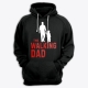 Прикольная мужская толстовка с капюшоном с надписью The Walking dad.