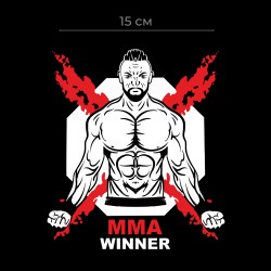 Наклейки на авто с принтом MMA winner / Стикеры для машин