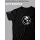 Футболка оверсайз с принтом Стикер с улыбкой черепом