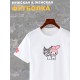 Футболка аниме Hello Kitty хеллоу китти Куроми Kuromi оверсайз с принтом