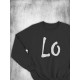 Парные свитшоты Love любовь надпись Lo y2k черный мужской с принтом aesthetic art минимализм для влюбленных пар парня и девушки, двоих подруг, милая прикольная парная одежда андеграунд оверсайз