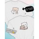 Парные свитшоты Mochi cats chibi cat kawaii белый мужской с принтом chibis chibbis для влюбленных пар парня и девушки, двоих подруг и друзей, мемная, прикольная парная одежда underground оверсайз