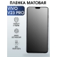 Защитная гидрогелевая пленка для смартфона Vivo V23 pro. Матовая полиуретановая плёнка на мобильный телефон Виво В23 про, для защиты экрана.