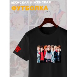 Футболка BTS Bangtan boys БТС мемберы к поп kpop кпоп с принтом