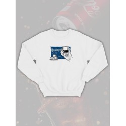 Парный свитшот виски кола муж жена y2k style белый мужской с принтом минимализм aesthetic love esthetic для влюбленных пар парня и девушки, двоих подруг лп, мемная парная одежда андеграунд оверсайз