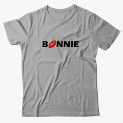 Парная футболка для двоих влюбленных с принтом Bonnie&Clyde