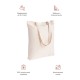 Женская сумка-shopper из хлопка с ручками со смешным принтом.