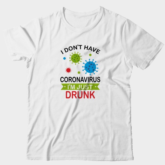 Прикольная футболка с надписью I don't have coronavirus