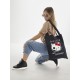 Сумка шоппер черный Аниме Hello Kitty Куроми дрейн тканевая с принтом Хелло Китти геншин импакт однотонный мягкий большая с надписью Хело Кити через плечо с котом bts токийские мстители