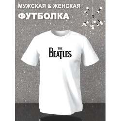 Футболка The Beatles группа Битлз лого y2k оверсайз с принтом