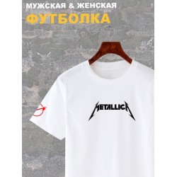 Футболка Metallica металлика логотип rock с принтом