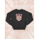 Парные свитшоты Львица Lion черный женский с принтом прикол мем для влюбленных пар парня и девушки, двоих подруг и друзей, милая, мемная, прикольная парная одежда андеграунд y2k оверсайз street style