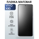 Защитная гидрогелевая пленка для смартфона Vivo X80. Матовая полиуретановая плёнка на мобильный телефон Виво Х80, для защиты экрана.