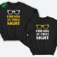 Парные свитшоты для двоих друзей Friends at first sight. Толстовки без капюшона для двоих