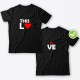Парные футболки с принтом This is Love