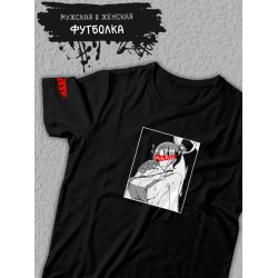 Футболка оверсайз летняя с принтом хентай аниме тян вайфу