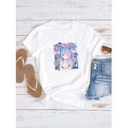 Футболка Аниме тян девушка каваи anime girl kawai y2k с принтом
