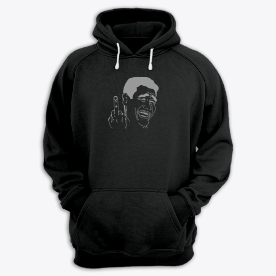 Худи с прикольным принтом Покер фэйс. Толстовка с капюшоном со смешной надписью