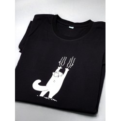 Футболка с котом царапающимся