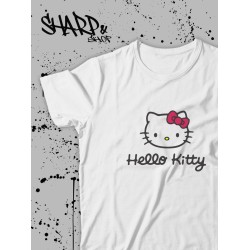 Футболка Hello Kitty Аниме Куроми оверсайз дрейн майка с принтом