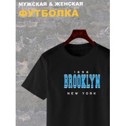 Футболка Brooklyn New York y2k оверсайз с принтом