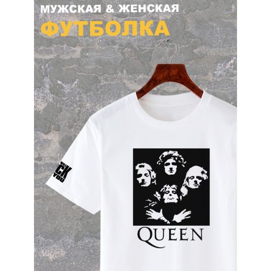 Футболка Queen рок группа Квин rock merch с принтом