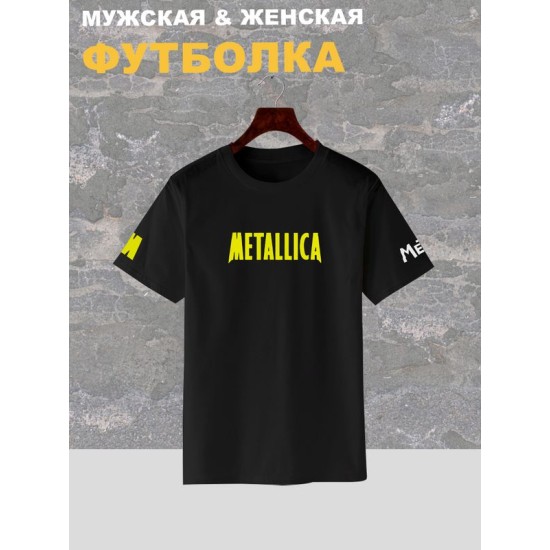 Футболка с надписью Metallica