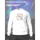 Парные свитшоты Mochi cats chibi cat kawaii белый мужской с принтом chibis chibbis для влюбленных пар парня и девушки, двоих подруг и друзей, мемная, прикольная парная одежда underground оверсайз