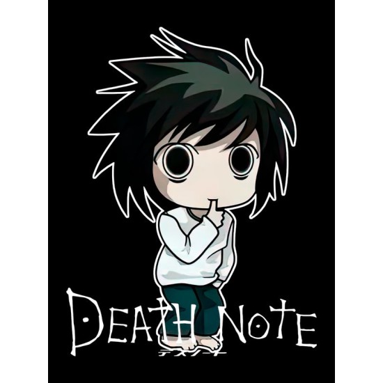 Футболка Death Note L Эл Тетрадь смерти аниме anime с принтом