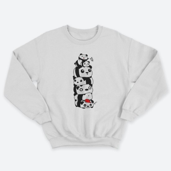 Свитшот мужской с принтом Pandas.