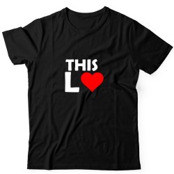 Парные футболки с принтом This is Love