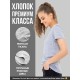 Женская футболка с прикольным смешным принтом серый меланж