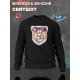 Парные свитшоты Львица Lion черный женский с принтом прикол мем для влюбленных пар парня и девушки, двоих подруг и друзей, милая, мемная, прикольная парная одежда андеграунд y2k оверсайз street style