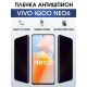 Защитная гидрогелевая пленка для смартфона Vivo IQOO NEO6. Полиуретановая плёнка антишпион на мобильный телефон, для защиты экрана.